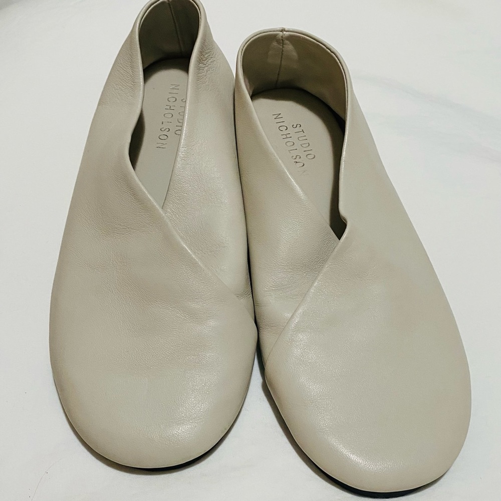 Studio Nicholson Leather Slip on Shoes Size 36